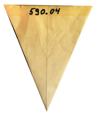 Papier-Spitztüten Raster Gelb, 125g, 1000st/Pack